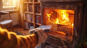Tuto: comment bien nettoyer la vitre d’un poêle à bois ?