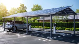 Carport solaire : rechargez votre véhicule en toute simplicité