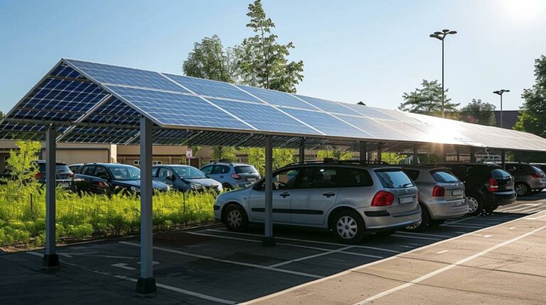 Carports solaires : stocker l’énergie du soleil