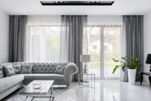 peinture grise dans un logement